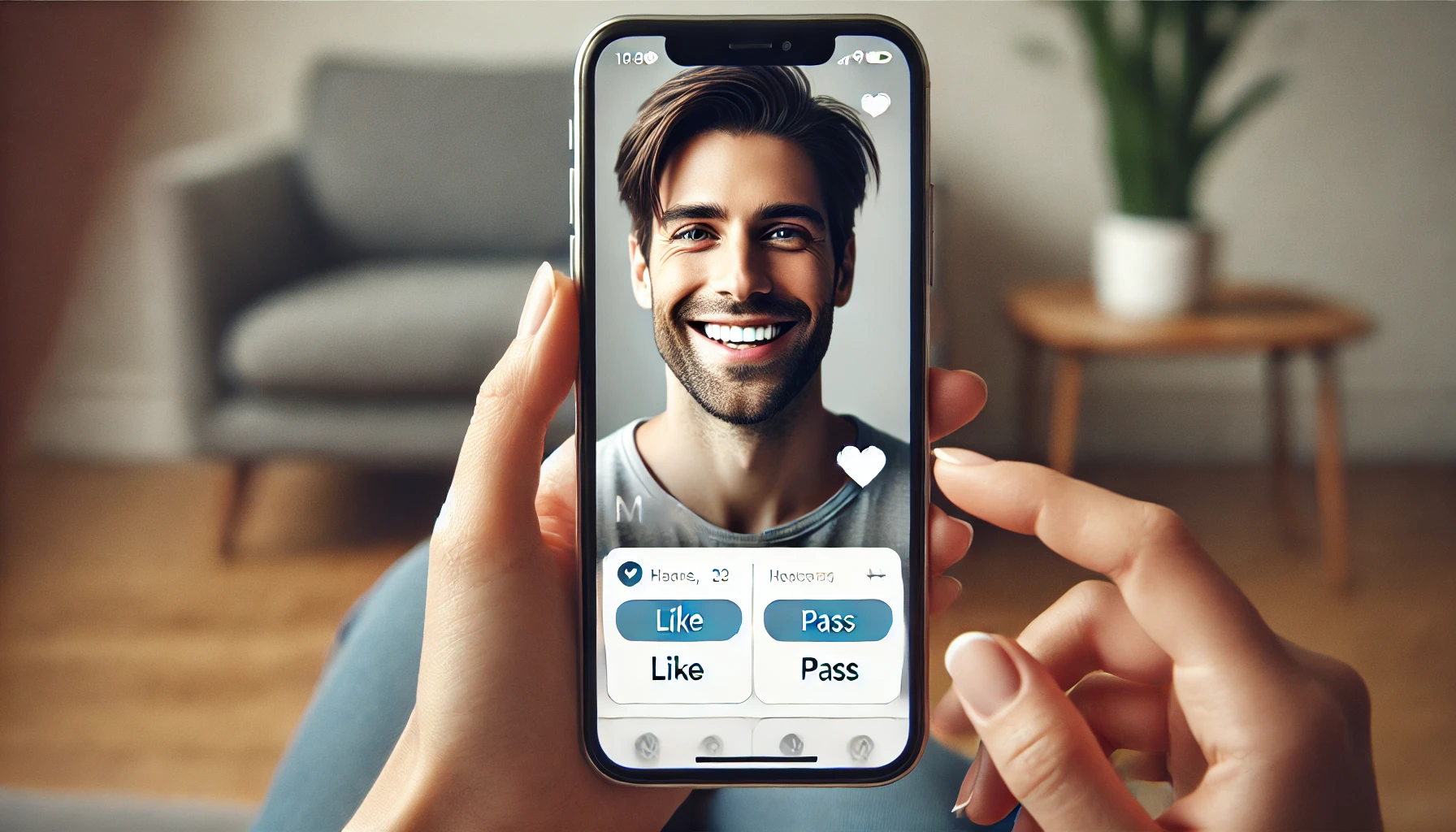 man in dating app